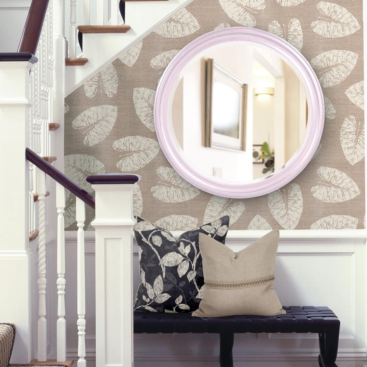Talvi 36" Accent Mirror, Lilac