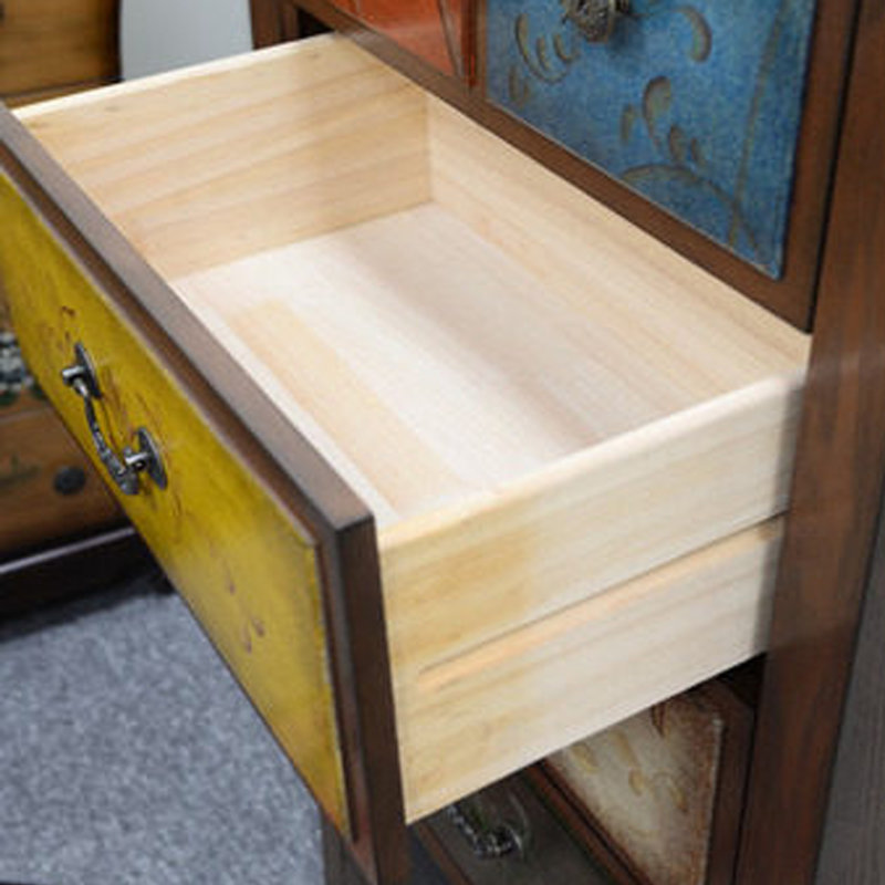 Solid Wood Drawer Rectangular Accent Chest