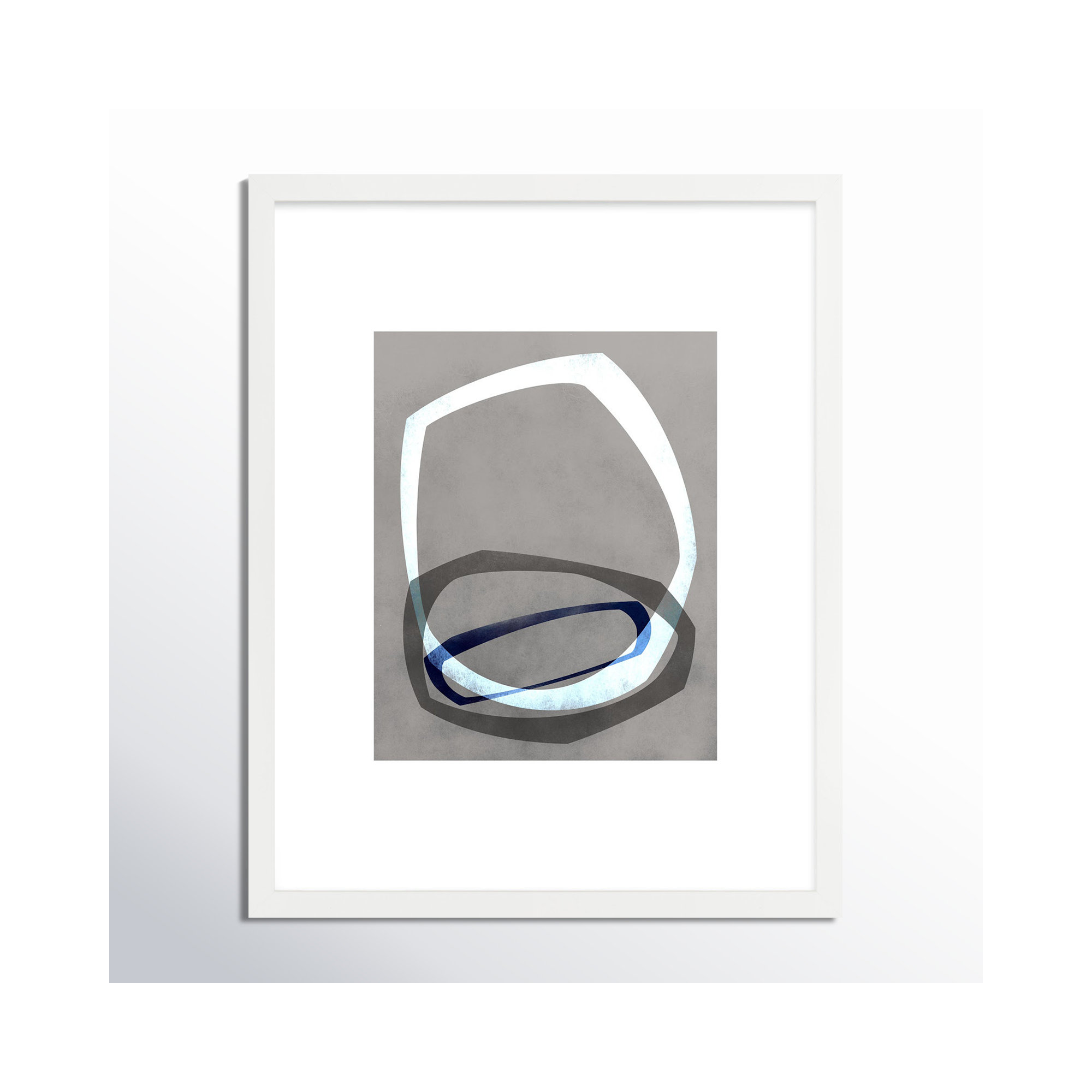 Link Seres 4 by Jacques Pilon, White, 20" H x 16" W