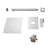 High-Pressure Rainfall Shower System, Tub Faucet Set