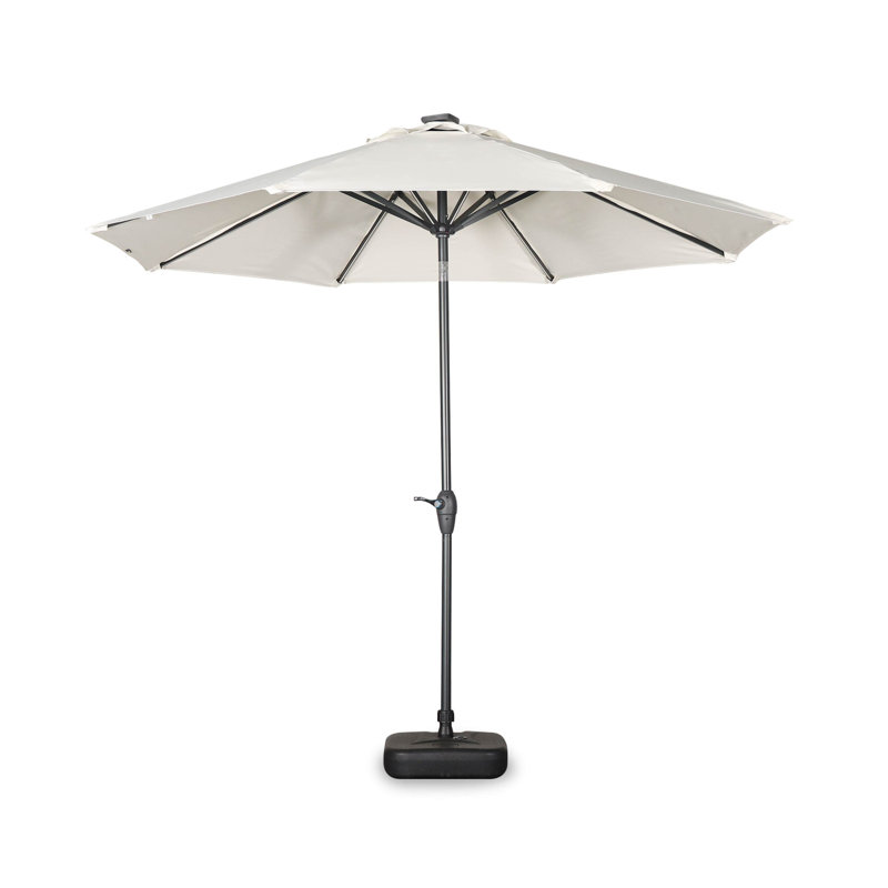 Andre-Lee 265cm Lighted Parasol, Off White