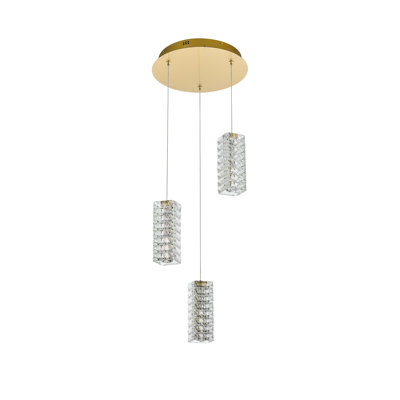 Aston 16 inch LED Pendant in Chrome