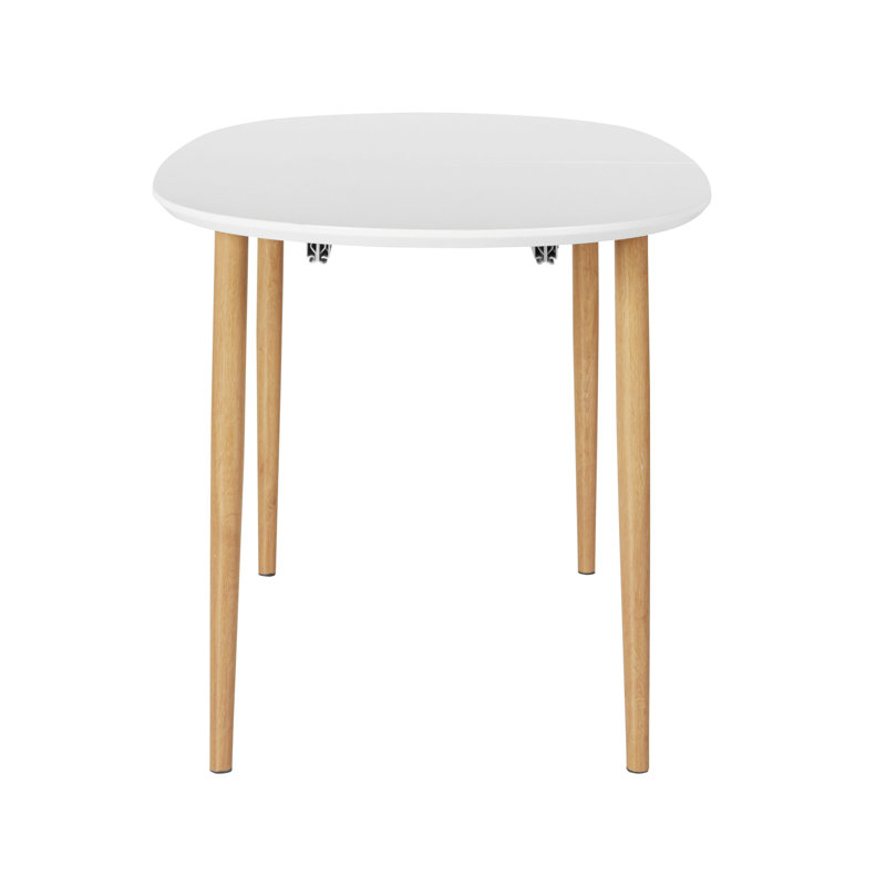 Parris Extendable Oval Metal Base Dining Table