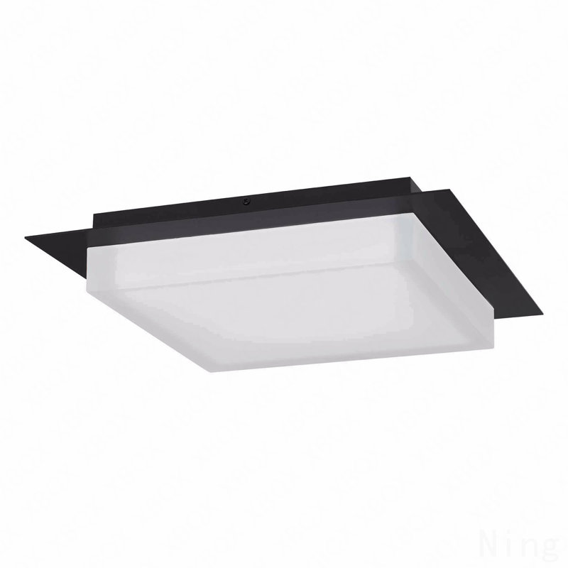 Plafonnier encastré à DEL 14 po, Noir