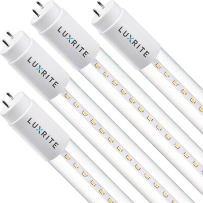 13 Watt, T8 LED, Non-Dimmable Light Bulb, G13/Bi-pin base -  Luxrite, LR34195-4PK