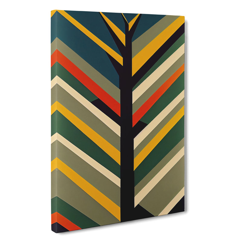 Bold Abstract Tree Art No.2 - Wrapped Canvas, 50cm H x 35cm W x 3cm D