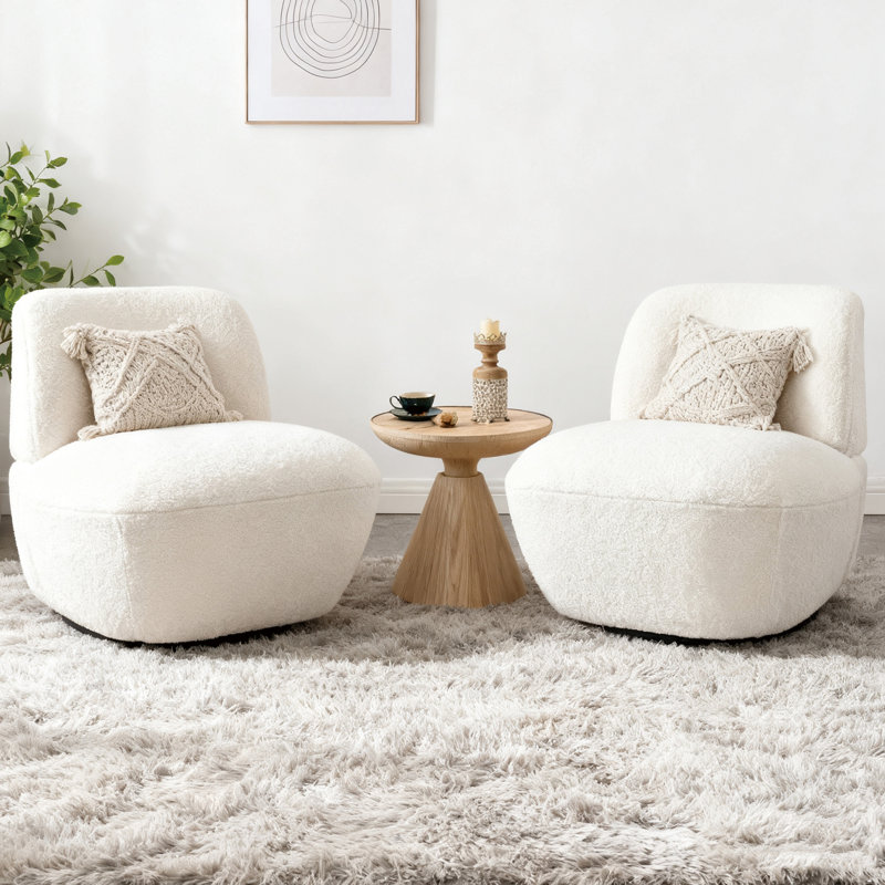 Fauteuil d'appoint Cozy, Blanc