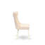 L'ensemble 5 pièces de table et chaises de cuisine comprend une table de salle à manger ronde et 4 chaises Parson rembourrées en tissu de polyester, 42 x 42 pouces, lin blanc-1034465049