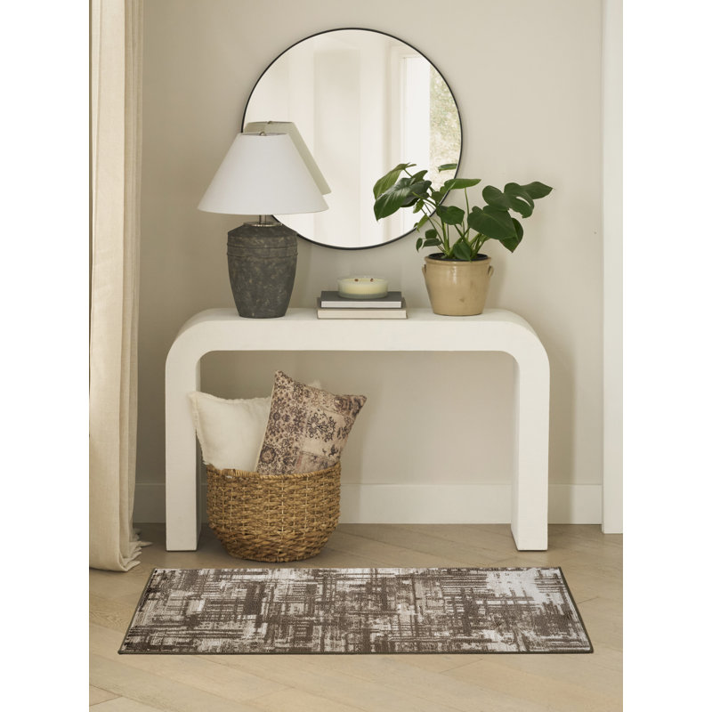 Leuchte 2' x 4' Brown Modern Indoor Rug, Runner 2' x 4'