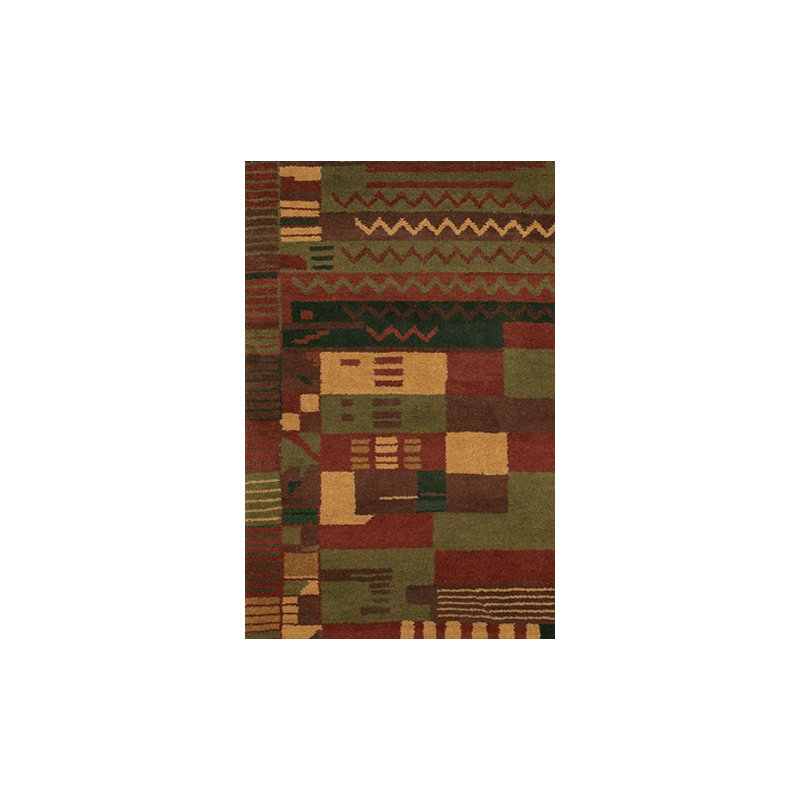 Chelsea Wool Abstract Area Rug, Rectangle 2' x 3'