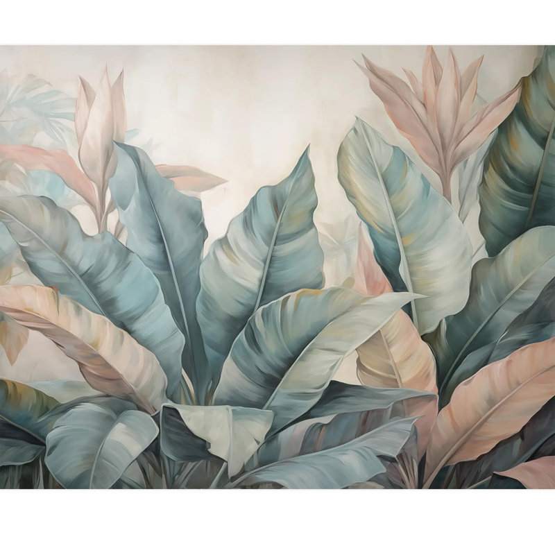 Bordure florale pelez et collez, L 96 po x l 120 po