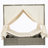 Adjustable Outdoor Sun Lounger With Canopy, Removable Cushion For Patio, Garden And Poolside-901425646