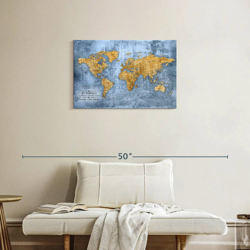 My Travels Alvertia Of The World, H 20 po x l 30 po