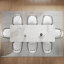 Subrati Extendable Rectangular Sintered Stone Dining Table Up to 94.48"  For 8-10-447848421-447848420