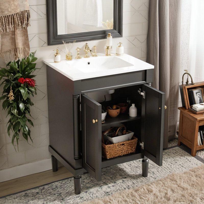Meuble-lavabo élégant 24 "avec lavabo suspendu