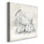Poule et poussins - reproduction sur toile tendue-744193196