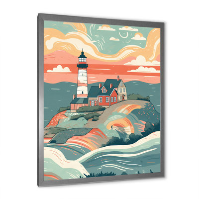 Bord de mer phare II, reproduction sur toile