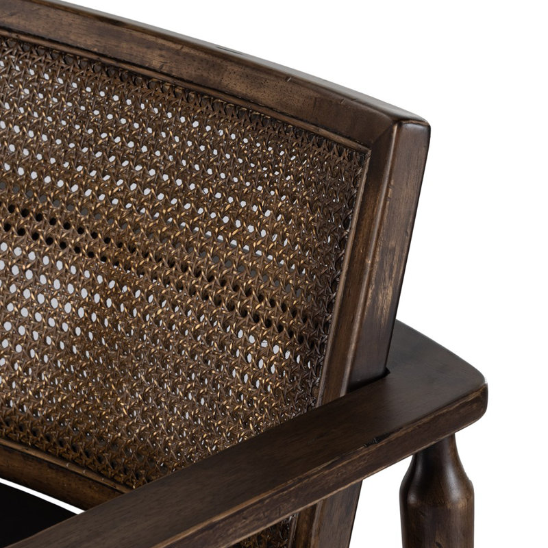 Xavier Armchair, Carson Black Top Grain Leather