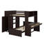 Lit mezzanine avec lit autonome, tablettes, bureau et garde-robe-1447028987