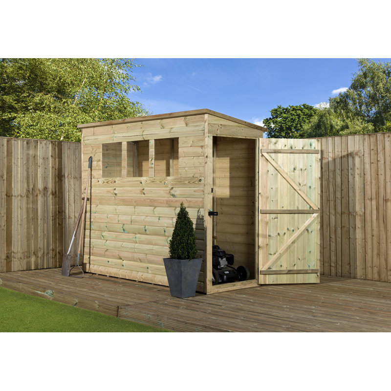 3 Ft. W x 7 Ft. D Shiplap Pent Wooden Shed