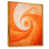 Toile avec cadre flottant or