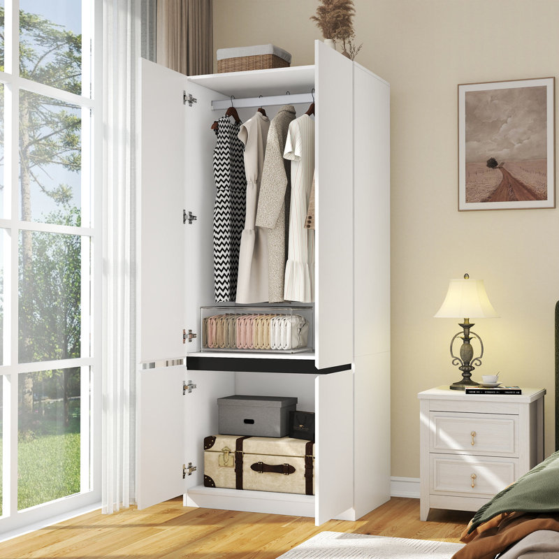 75" Armoire Wardrobe (Set of 2)
