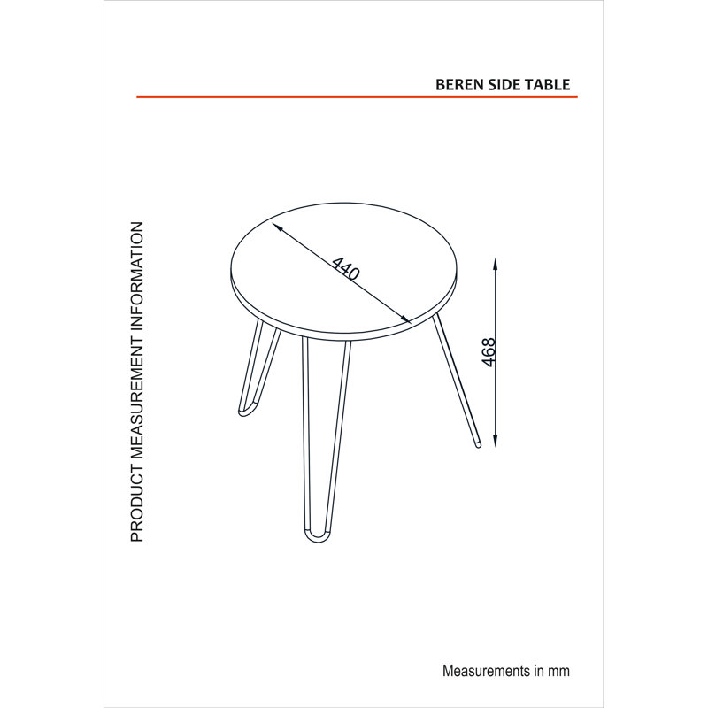 Agarita End Table, White