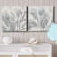Shadow Leaves I - ensemble de 2 peintures sur toile tendue-1860480860