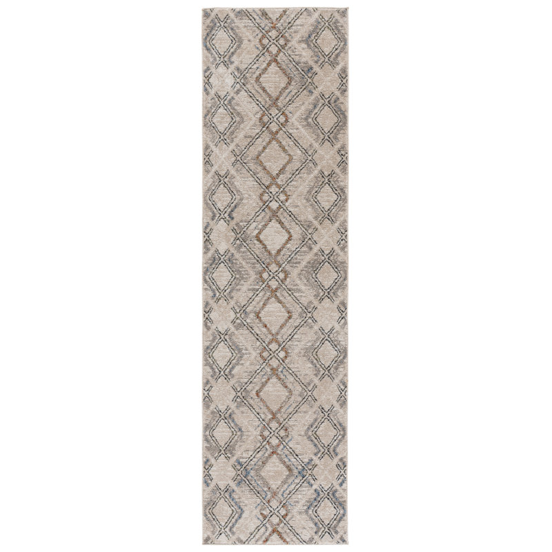Grove 680 Performance Geometric Shapes Rug, Runner 2'2" x 8'