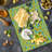 Ambesonne Mushroom Cutting Board Large Size Mushrooms Pattern Yellow Multicolor
