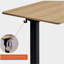 Bureau électrique debout, bureau à hauteur ajustable, bureau assis-debout 24 po x 48 po, plateau en acajou / bois naturel-286291407