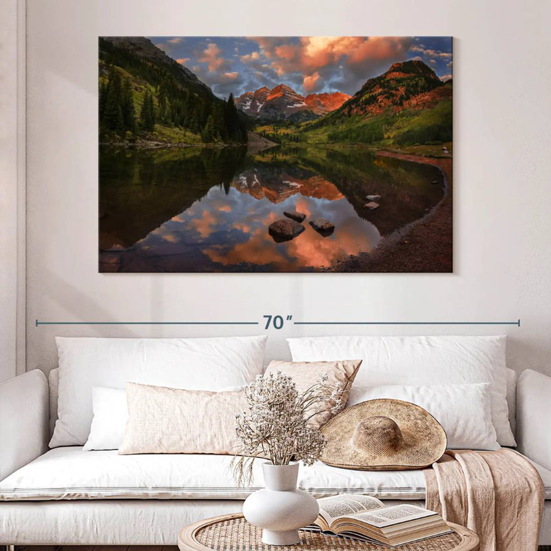 Alvord Maroon Bells Lake, 34" H x 51" W
