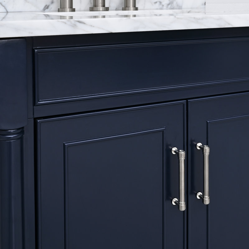 Addison 36'' Single Bathroom Vanity Base, Navy Blue