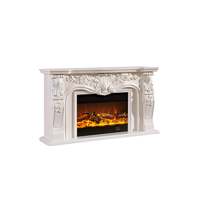 Foyer électrique 31,50 "H, Blanc