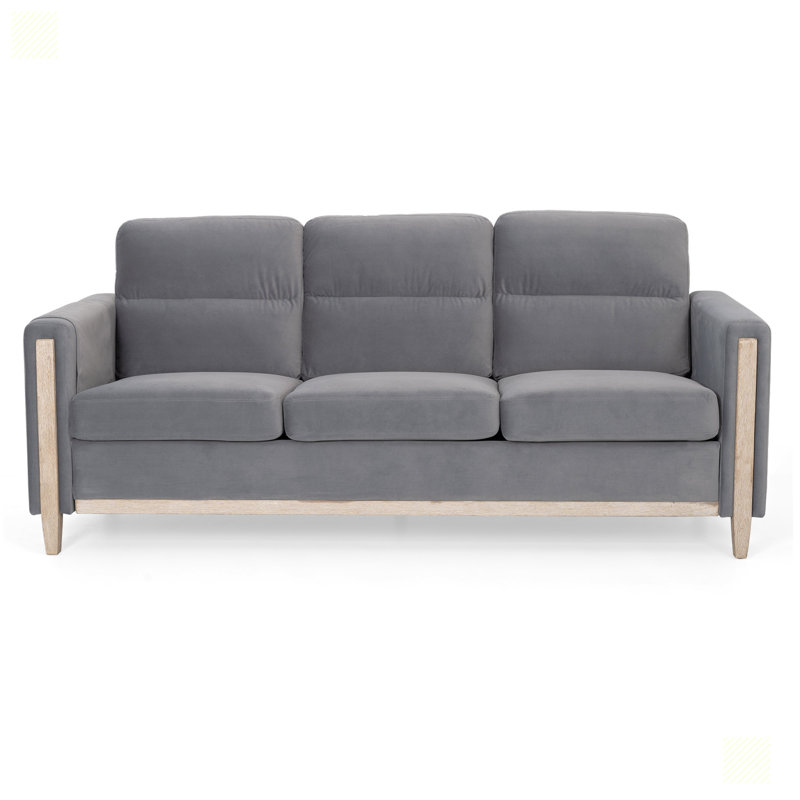 Canapé 79,6 po, Tissu gris