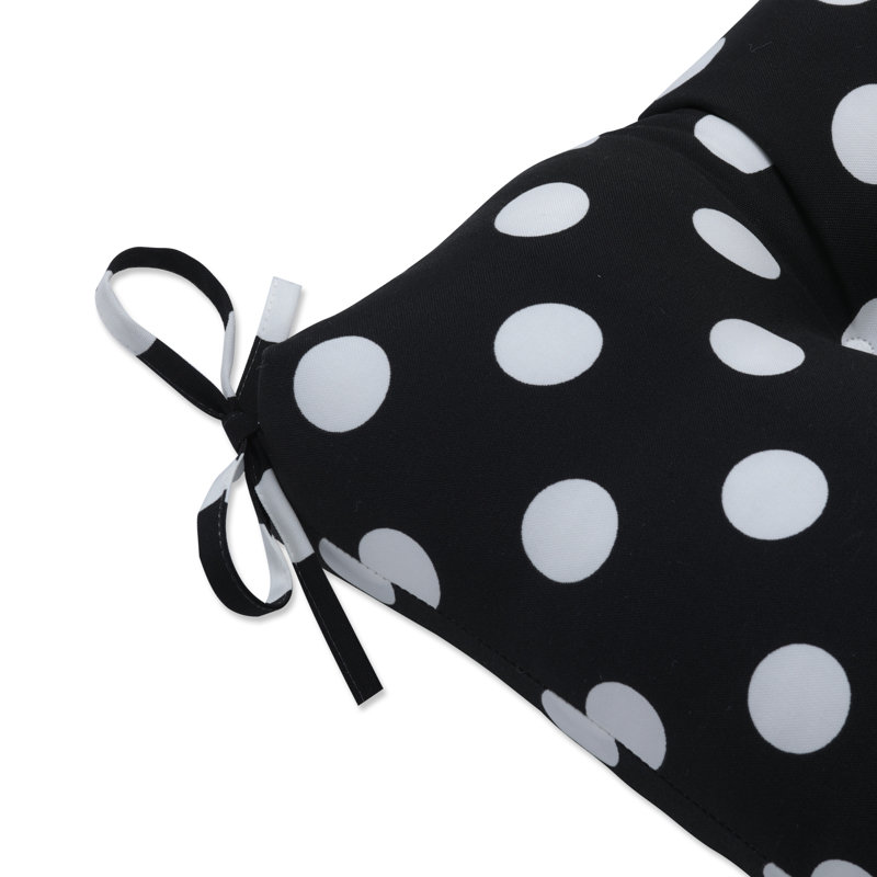 Coussin de siège intérieur / extérieur Ahriyah, Noir, L 60 po