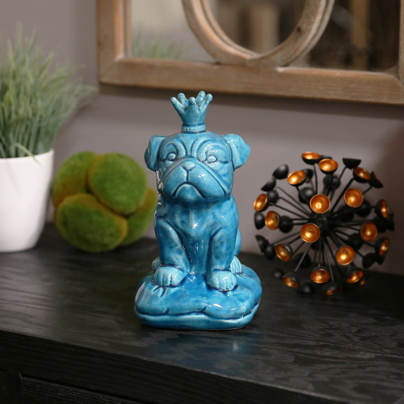 Figurine en céramique britannique bouledogue Linquist