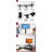 Black Multi-Function TV Stand Height Adjustable Bracket Swivel 3-Tier