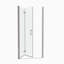 Porte de douche pivotante universelle à ajustement de 1 3/8 po avec finition en verre trempé de 1/4 po 3672