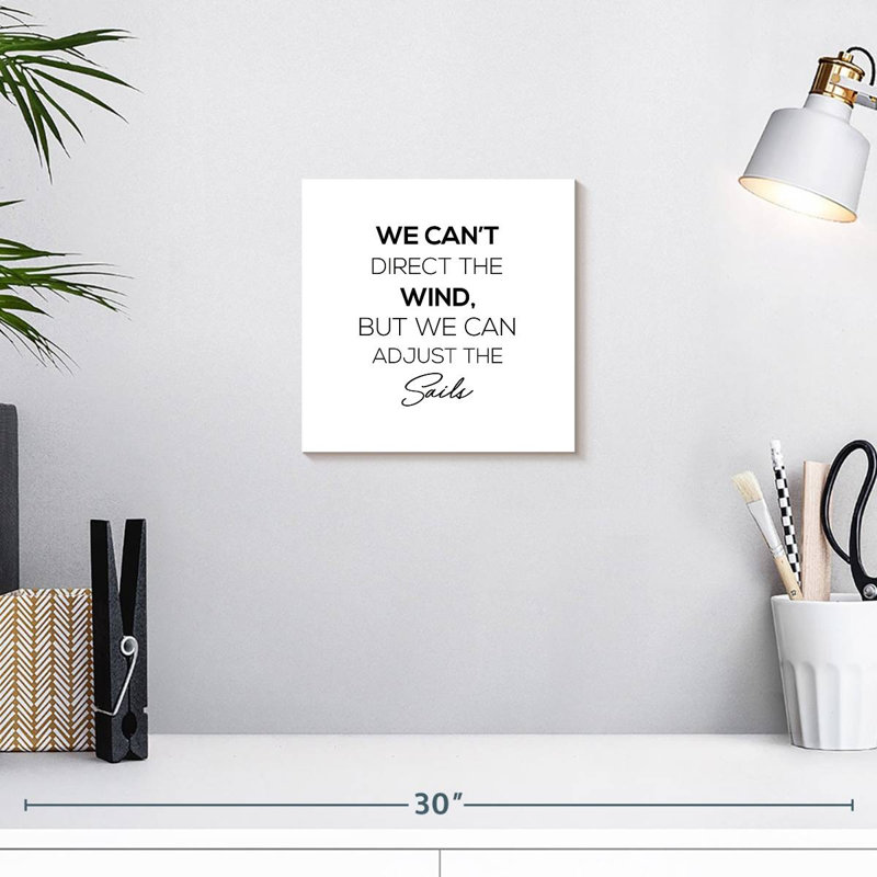 Tergel Adjust The Sails Quote, 10" H x 10" W