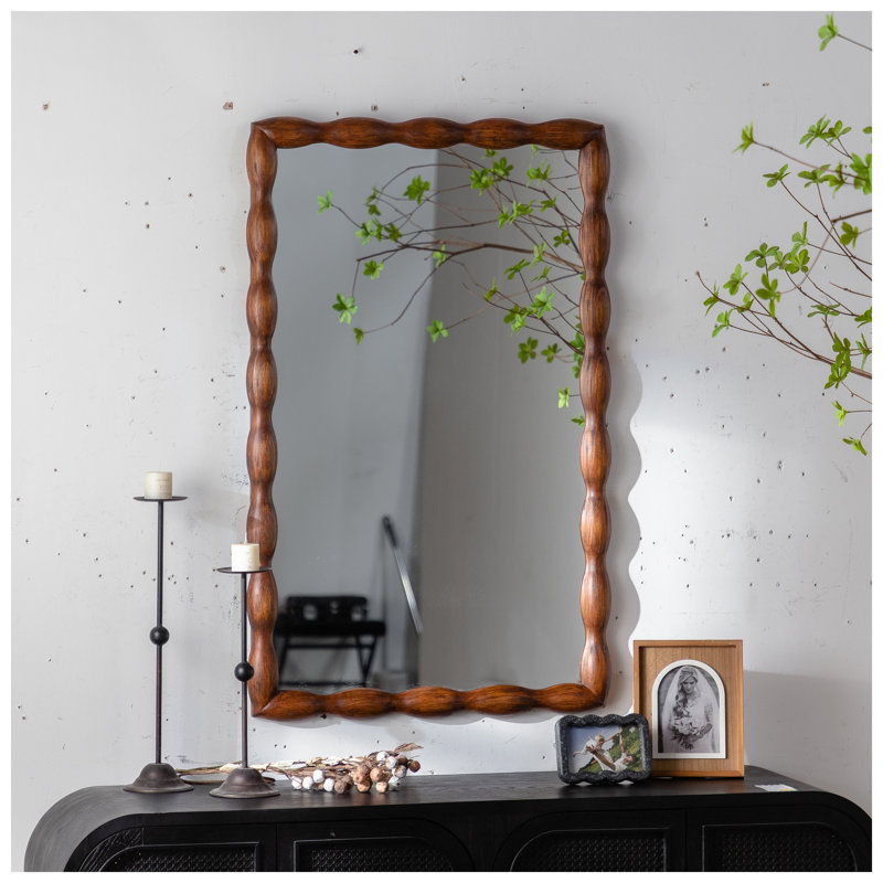Miroir 36 po Mid-Century Modern Swirl