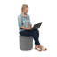 Repose-pieds rond en vinyle 18 pouces, hauteur 19 pouces-114989665