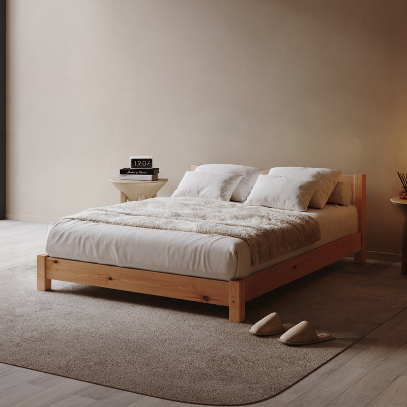 Hardie Solid Wood Bed, Kingsize (5'), Light Wood