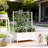 Garden Bed With Trellis,Outdoor Planter Box Galvanized Raised Garden Bed,For Climbing Vines-729889263
