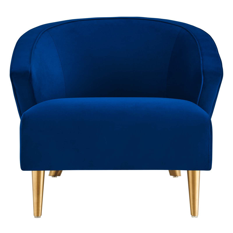 Modway Odyssey Performance Velvet Armchair, Navy Velvet
