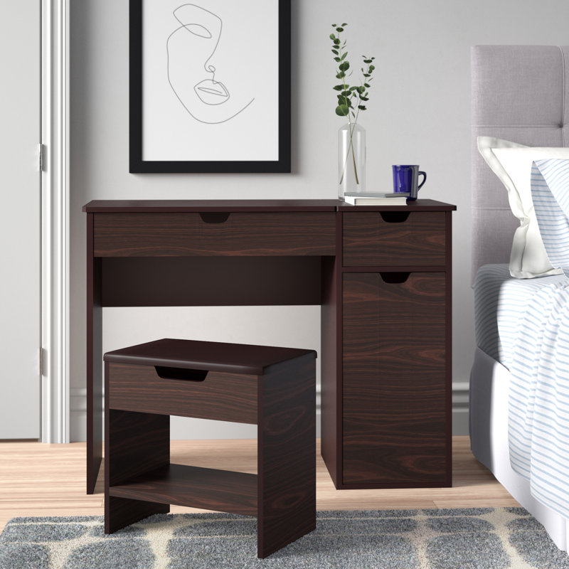 Bedros Dressing Table with Mirror