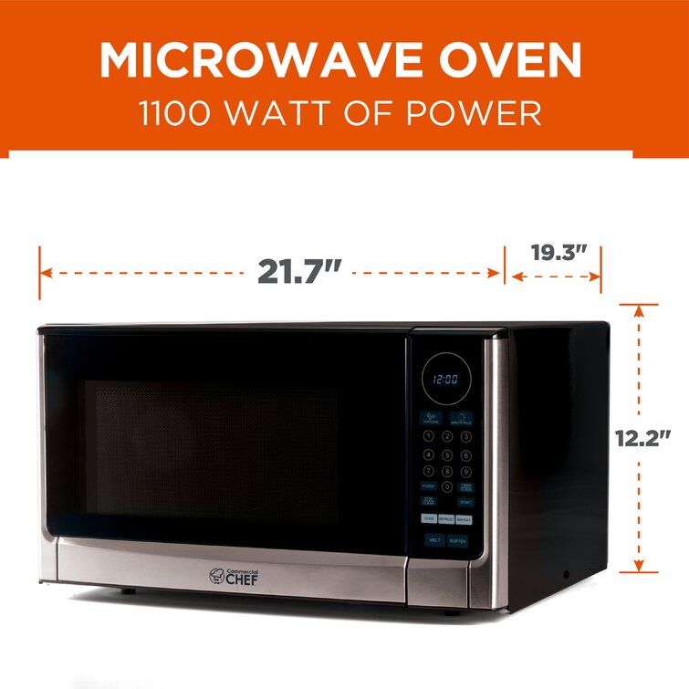 Commercial Chef 1.4-Cu. Ft. Countertop Microwave - White