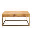 table basse rectangulaire, table à manger. Bureau en panneau de fibres à densité moyenne avec pieds en métal