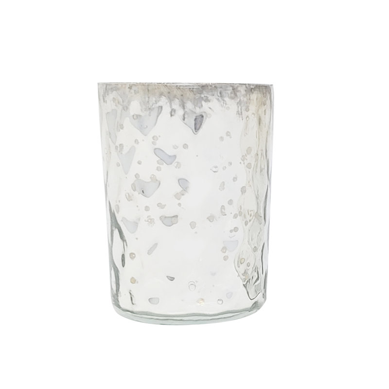 Porte-votive en verre tacheté