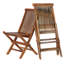  Ensemble de chaises pliantes 7 pièces avec coussins bleus 7 pièces-23761924
